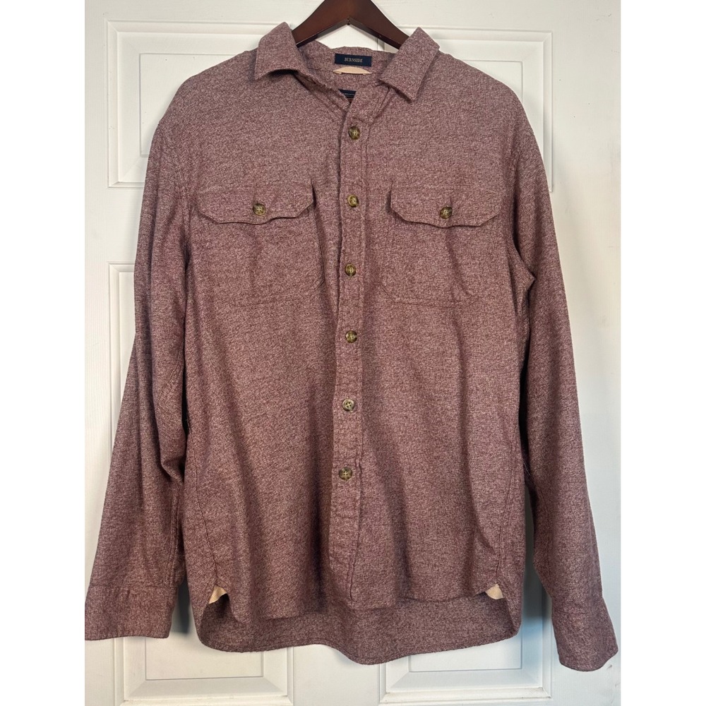 Pendleton‎ Burnside Mens Large Burgundy Heather 100% Cotton Button Down Shirt L